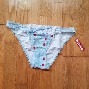 First Kiss Cherry Print Bikini Panties